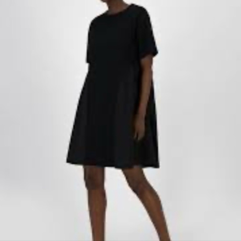 All Row Chic Black A-Line Lagenlook Dress Casual Party Simple SZ Small - Picture 2 of 9